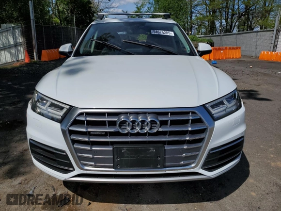 2020 Audi Q5 Premium Plus with VIN WA1BNAFY5L2081013, listed as a Copart auction lot 54674205 with 35,253 mi miles and Salvage title. Bid and sale history available at DreamBid. Image 5.