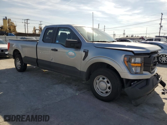2023 Ford F-150 XL with VIN 1FTEX1CP8PKG08377, listed as a Copart auction lot 45999745 with 18,244 mi miles and Salvage title. Bid and sale history available at DreamBid. Image 4.