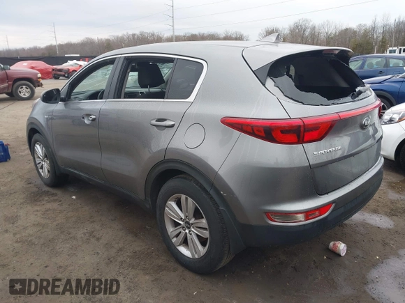 2018 Kia Sportage LX with VIN KNDPMCAC7J7393243, listed as a IAAI auction lot 41484579 with 122,022 mi miles. Bid and sale history available at carsss.com. Image 3.