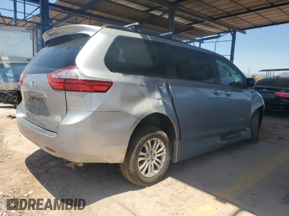 2017 Toyota Sienna XLE Auto Access Seat with VIN 5TDYZ3DC8HS838428, listed as a Copart auction lot 61924935 with 93,836 mi miles and Salvage title. Bid and sale history available at DreamBid. Image 3.