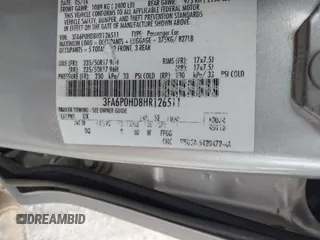 2017 Ford Fusion SE z VIN 3FA6P0HD8HR126511, wystawiony jako IAAI lot #42192296 z przebiegiem Nie podano mil oraz . Historia ofert i sprzedaży dostępna na DreamBid. Obrazek 9.