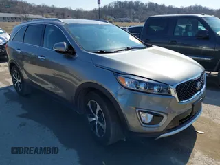 2016 Kia Sorento EX with VIN 5XYPH4A5XGG039708, listed as a IAAI auction lot 41694923 with 87,887 mi miles. Bid and sale history available at carsss.com. Image 1.