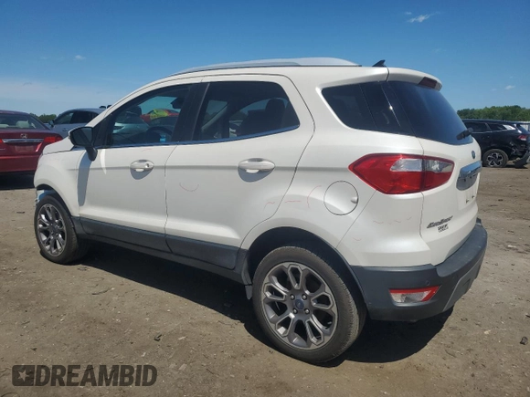 2018 Ford EcoSport Titanium z VIN MAJ6P1WL6JC171564, wystawiony jako Copart lot #57250695 z przebiegiem 63 805 mil mil oraz Szkoda całkowita • Salvage title. Historia ofert i sprzedaży dostępna na DreamBid. Obrazek 2.