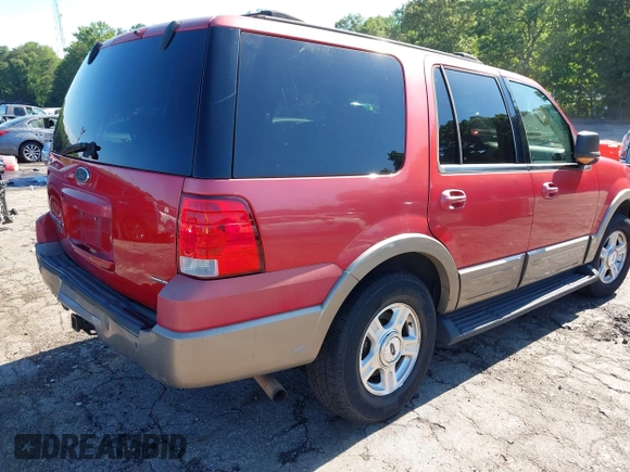 2003 Ford Expedition Eddie Bauer with VIN 1FMFU18L13LA10750, listed as a IAAI auction lot 42246143 with 281,881 mi miles and . Bid and sale history available at DreamBid. Image 4.