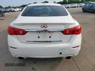 2014 Infiniti Q50 Premium with VIN JN1BV7AP6EM676258, listed as a Copart auction lot 63979615 with 191,948 mi miles and Salvage title. Bid and sale history available at DreamBid. Image 6.