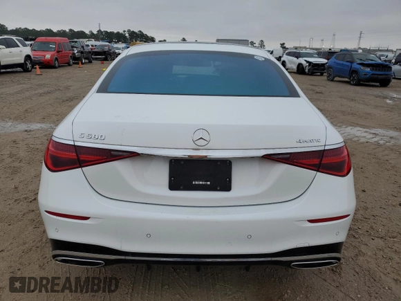 2024 Mercedes-Benz S 580 с VIN W1K6G7GB7RA274038, выставлен на аукционе Copart как лот 42456595 с пробегом 5 810 миль миль и Списание • Salvage title. История ставок и продаж доступна на DreamBid. Изображение 6.