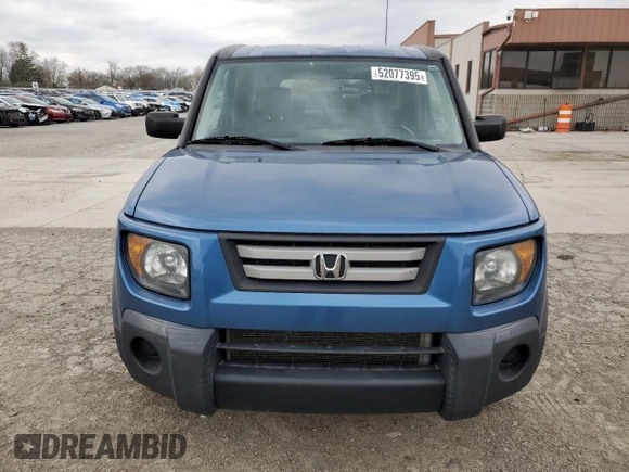 2008 Honda Element EX with VIN 5J6YH28748L005831, listed as a Copart auction lot 52077395 with 153,276 mi miles and Salvage Title. Bid and sale history available at DreamBid. Image 5.