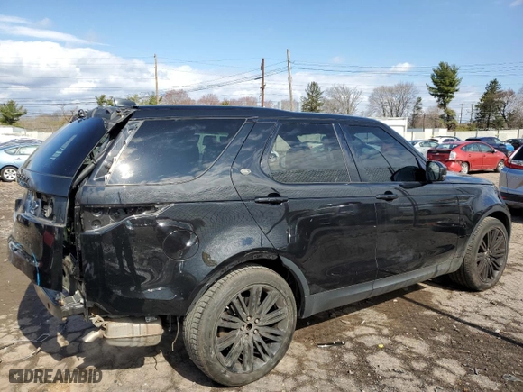 2017 Land Rover Discovery HSE Luxury with VIN SALRHBBV9HA044632, listed as a Copart auction lot 49712655 with 47,874 mi miles and Salvage Title. Bid and sale history available at carsss.com. Image 3.