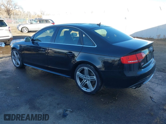 2012 Audi S4 Prestige with VIN WAUKGBFL6CA001148, listed as a IAAI auction lot 41134916 with 143,610 mi miles. Bid and sale history available at carsss.com. Image 3.