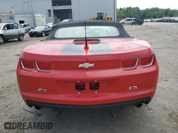 2011 Chevrolet Camaro 1LT with VIN 2G1FB3DD2B9182935, listed as a Copart auction lot 55523415 with 128,580 mi miles and Salvage title. Bid and sale history available at DreamBid. Image 6.