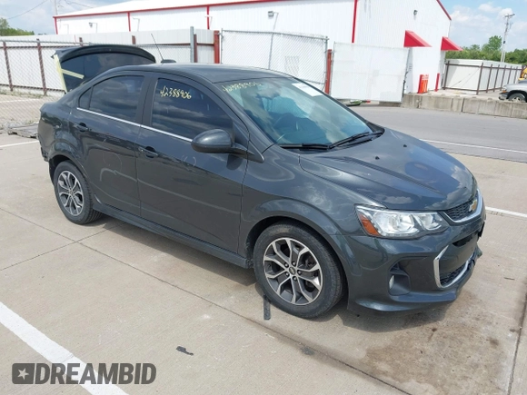 2017 Chevrolet Sonic LT with VIN 1G1JD5SG0H4165723, listed as a IAAI auction lot 42388906 with 73,850 mi miles and . Bid and sale history available at DreamBid. Image 1.