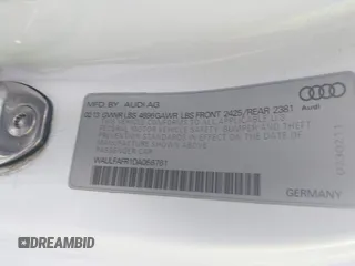2013 Audi A5 Premium Plus z VIN WAULFAFR1DA056761, wystawiony jako IAAI lot #41894935 z przebiegiem 102 536 mil mil oraz . Historia ofert i sprzedaży dostępna na DreamBid. Obrazek 9.