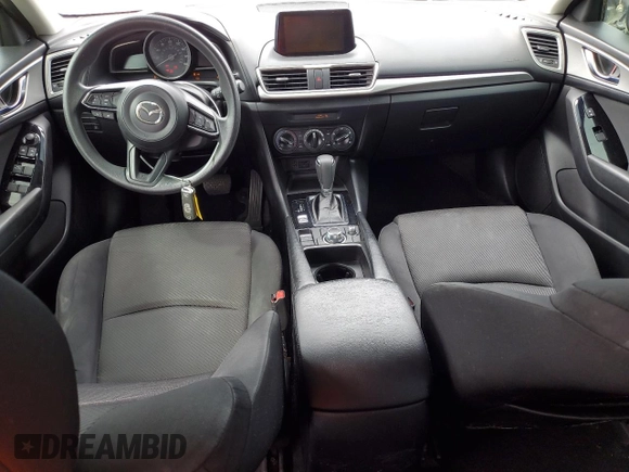 2017 Mazda 3 Sport with VIN 3MZBN1K75HM156082, listed as a Copart auction lot 76196434 with 43,578 mi miles and Salvage Title. Bid and sale history available at carsss.com. Image 8.