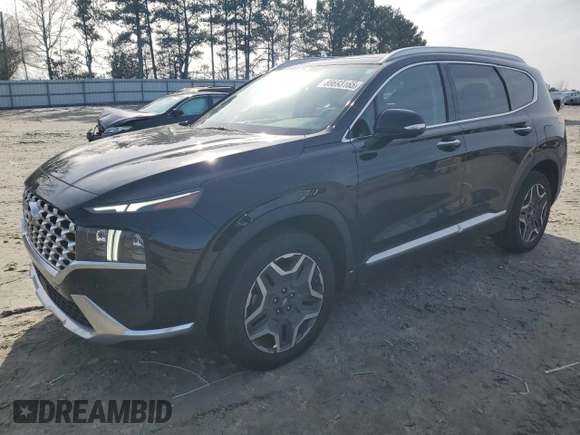 2022 Hyundai Santa Fe Limited with VIN 5NMS44AL5NH418106, listed as a Copart auction lot 88693165 with 48,256 mi miles and Salvage Title. Bid and sale history available at carsss.com. Image 1.