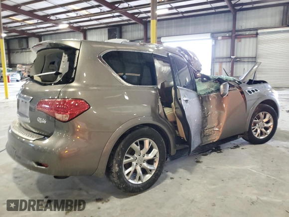 2013 Infiniti QX56 with VIN JN8AZ2NC4D9330416, listed as a Copart auction lot 70080304 with 0 mi miles and Salvage Title. Bid and sale history available at carsss.com. Image 3.