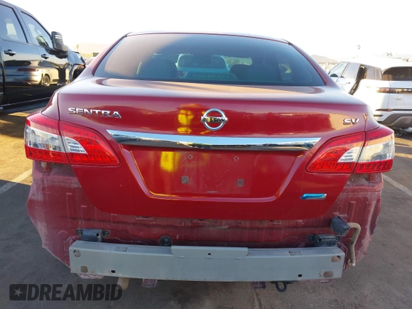 2014 Nissan Sentra S with VIN 3N1AB7AP6EY332589, listed as a IAAI auction lot 41391192 with 85,920 mi miles and . Bid and sale history available at DreamBid. Image 6.