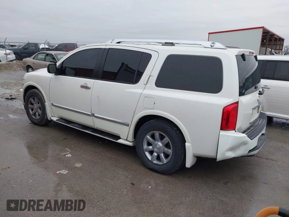 2007 Infiniti QX56 with VIN 5N3AA08A17N802779, listed as a IAAI auction lot 41461156 with 148,006 mi miles. Bid and sale history available at carsss.com. Image 3.
