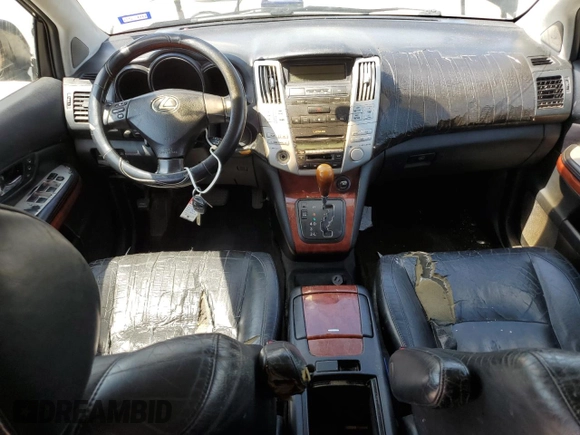 2005 Lexus RX 330 with VIN JTJGA31U550053411, listed as a Copart auction lot 53860305 with 302,850 mi miles and Salvage Title. Bid and sale history available at carsss.com. Image 8.