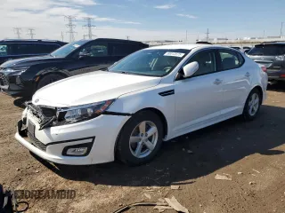2015 Kia Optima LX with VIN KNAGM4A71F5636795, listed as a Copart auction lot 50013575 with 82,815 mi miles and Salvage Title. Bid and sale history available at carsss.com. Image 1.