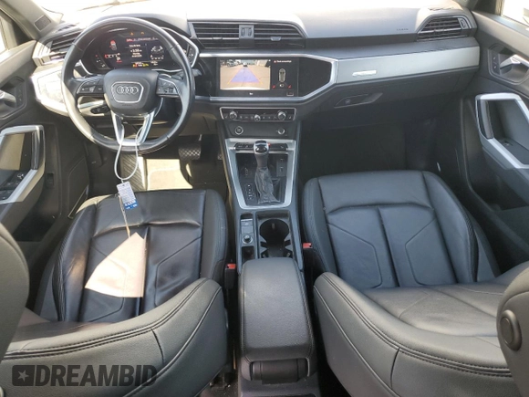 2021 Audi Q3 S line Premium Plus with VIN WA1EECF36M1129591, listed as a Copart auction lot 54921935 with 109,365 mi miles and Salvage title. Bid and sale history available at DreamBid. Image 8.