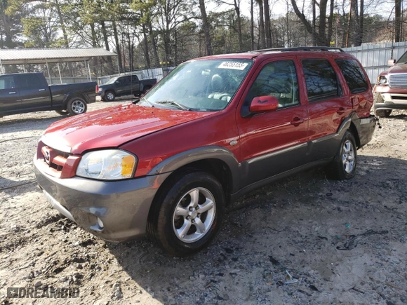 2005 Mazda Tribute s with VIN 4F2YZ06135KM32425, listed as a Copart auction lot 48255155 with 187,367 mi miles and Salvage Title. Bid and sale history available at carsss.com. Image 1.