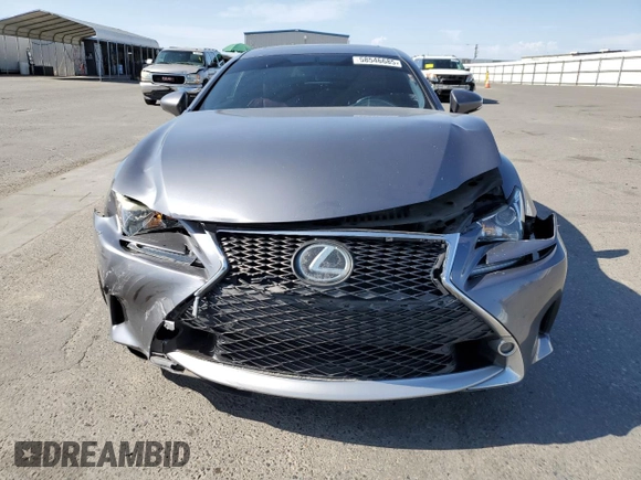 2016 Lexus RC 350 F Sport with VIN JTHHE5BC6G5012495, listed as a Copart auction lot 58546685 with 136,405 mi miles and Salvage title. Bid and sale history available at DreamBid. Image 5.