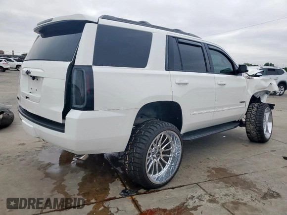 2018 Chevrolet Tahoe LT with VIN 1GNSKBKC1JR294115, listed as a Copart auction lot 59769515 with 81,523 mi miles and Salvage title. Bid and sale history available at DreamBid. Image 3.