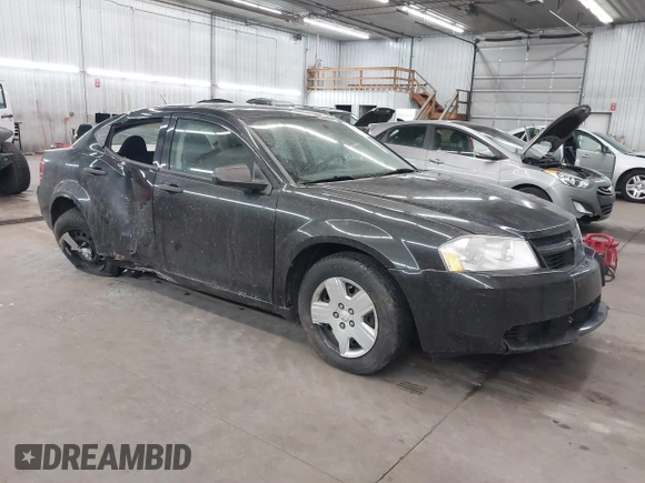 2010 Dodge Avenger SXT with VIN 1B3CC4FB8AN237135, listed as a IAAI auction lot 41751821 with 161,664 mi miles. Bid and sale history available at carsss.com. Image 1.