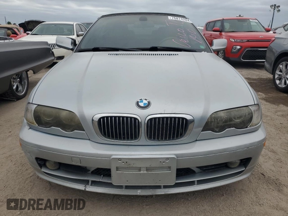 2003 BMW 3 Series 325Ci with VIN WBABS33423PG92549, listed as a Copart auction lot 76874284 with 0 mi miles and Salvage Title. Bid and sale history available at carsss.com. Image 5.
