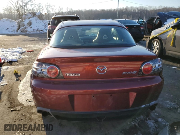 2006 Mazda RX-8 with VIN JM1FE173560205162, listed as a Copart auction lot 88785785 with Not Provided miles and Salvage Title. Bid and sale history available at DreamBid. Image 6.