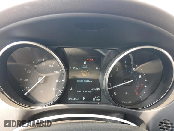 2017 Jaguar F-Pace 35t Prestige with VIN SADCK2BV5HA885091, listed as a Copart auction lot 59938185 with 70,648 mi miles and Salvage title. Bid and sale history available at DreamBid. Image 9.