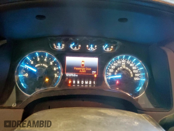 2014 Ford F-150 XL with VIN 1FTFW1CT4EKE52551, listed as a Copart auction lot 59918325 with 131,073 mi miles and Salvage title. Bid and sale history available at DreamBid. Image 9.