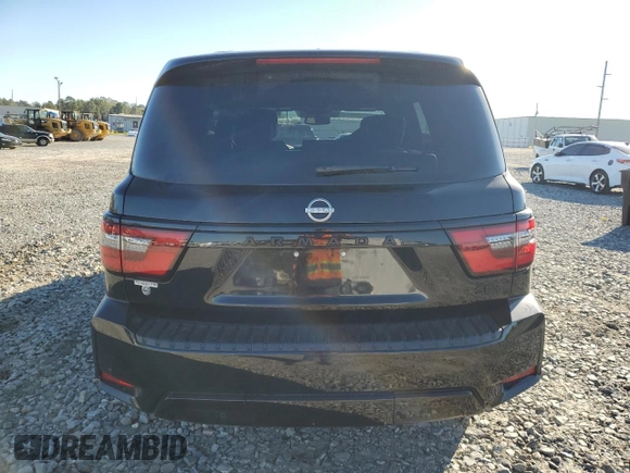 2022 Nissan Armada SL with VIN JN8AY2BA3N9392221, listed as a Copart auction lot 82014444 with 40,244 mi miles and Salvage Title. Bid and sale history available at carsss.com. Image 6.