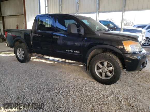 2010 Nissan Titan LE with VIN 1N6BA0EC4AN315443, listed as a Copart auction lot 85303574 with 221,248 mi miles and Salvage Title. Bid and sale history available at carsss.com. Image 4.