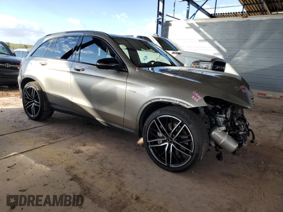2021 Mercedes-Benz GLC with VIN W1N0G6EB9MF991834, listed as a Copart auction lot 76403474 with 22,676 mi miles and Salvage Title. Bid and sale history available at carsss.com. Image 4.