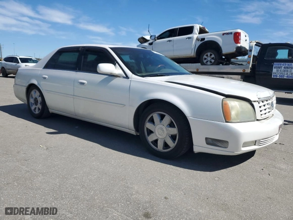 2005 Cadillac DeVille DTS with VIN 1G6KF57915U233705, listed as a Copart auction lot 45352675 with 96,663 mi miles and Salvage Title. Bid and sale history available at carsss.com. Image 4.