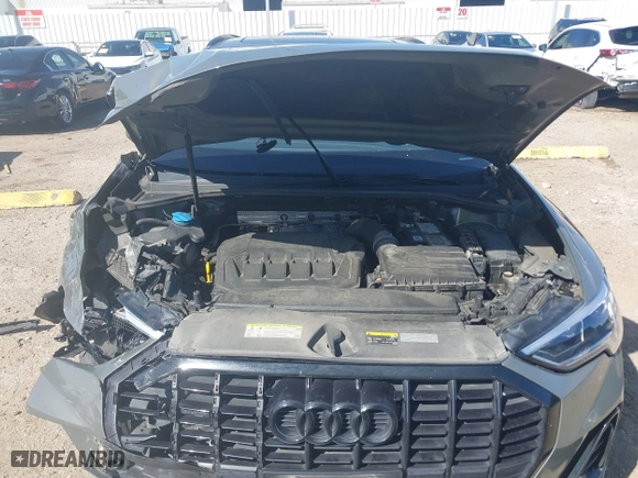 2020 Audi Q3 S line Premium Plus with VIN WA1EECF38L1089559, listed as a IAAI auction lot 41715264 with 74,192 mi miles. Bid and sale history available at carsss.com. Image 10.
