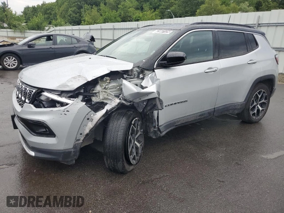 2025 Jeep Compass Limited with VIN 3C4NJDCN3ST522337, listed as a Copart auction lot 62867125 with 14,025 mi miles and Clean title. Bid and sale history available at DreamBid. Image 1.