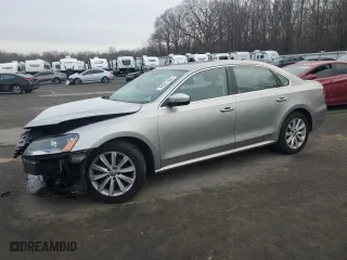 2013 Volkswagen Passat SEL Premium with VIN 1VWCP7A33DC078266, listed as a Copart auction lot 88901625 with 0 mi miles and Salvage Title. Bid and sale history available at carsss.com. Image 1.