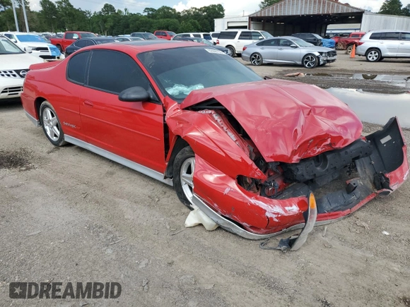 2004 Chevrolet Monte Carlo SS Supercharged with VIN 2G1WZ151749295657, listed as a Copart auction lot 62006735 with 131,660 mi miles and Salvage title. Bid and sale history available at DreamBid. Image 4.