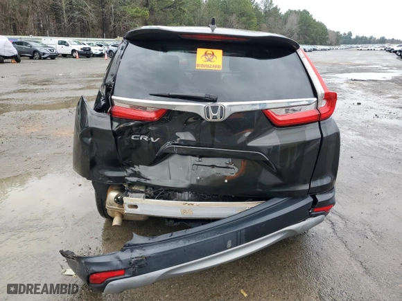 2019 Honda CR-V EX with VIN 7FARW1H50KE010161, listed as a Copart auction lot 42246515 with 104,827 mi miles and Salvage Title. Bid and sale history available at carsss.com. Image 6.