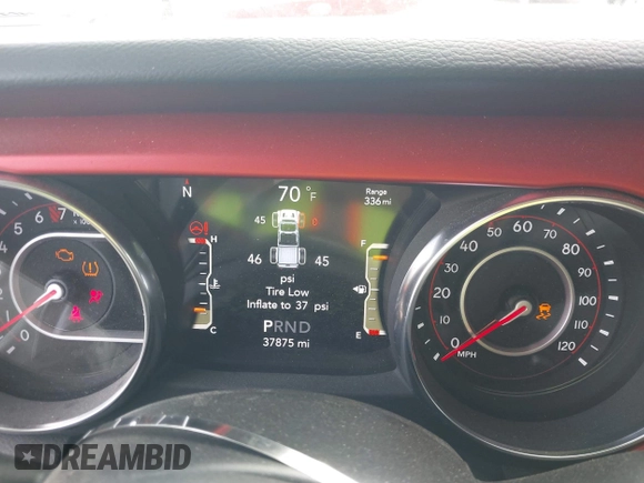2021 Jeep Gladiator Rubicon with VIN 1C6JJTBG8ML619972, listed as a IAAI auction lot 42057805 with 37,875 mi miles and . Bid and sale history available at DreamBid. Image 7.