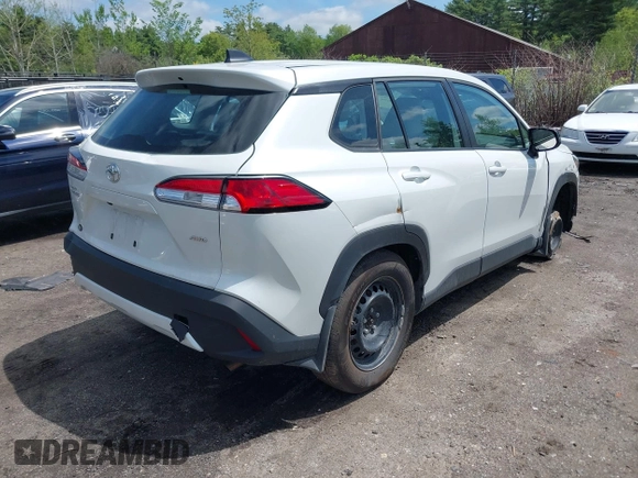 2024 Toyota Corolla Cross L with VIN 7MUAAABG5RV117722, listed as a IAAI auction lot 42241678 with 10,148 mi miles and . Bid and sale history available at DreamBid. Image 4.
