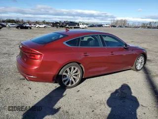 2018 Audi A5 Sportback Premium Plus with VIN WAUBNCF51JA005232, listed as a Copart auction lot 37295694 with 96,134 mi miles. Bid and sale history available at carsss.com. Image 3.