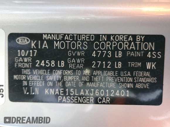 2018 Kia Stinger with VIN KNAE15LAXJ6012401, listed as a Copart auction lot 89369765 with 84,964 mi miles and Salvage Title. Bid and sale history available at DreamBid. Image 12.
