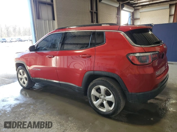 2018 Jeep Compass Latitude z VIN 3C4NJDBB8JT143193, wystawiony jako Copart lot #53061015 z przebiegiem 89 264 mil mil oraz Tytuł czysty. Historia ofert i sprzedaży dostępna na DreamBid. Obrazek 2.