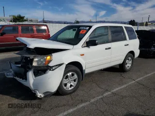 2007 Honda Pilot LX with VIN 5FNYF28177B014256, listed as a Copart auction lot 85744684 with 0 mi miles and Salvage Title. Bid and sale history available at carsss.com. Image 1.