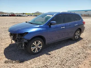 2019 Nissan Pathfinder Platinum with VIN 5N1DR2MM2KC637341, listed as a Copart auction lot 55355925 with 82,808 mi miles and Salvage title. Bid and sale history available at DreamBid. Image 1.