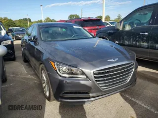 2015 Hyundai Genesis 3.8L with VIN KMHGN4JE7FU022415, listed as a Copart auction lot 74740224 with 0 mi miles and Salvage Title. Bid and sale history available at carsss.com. Image 4.