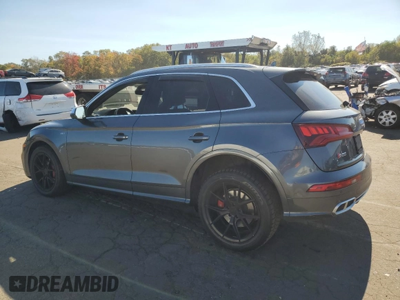 2018 Audi SQ5 Prestige with VIN WA1C4AFY9J2209340, listed as a Copart auction lot 75525344 with 77,522 mi miles and Salvage Title. Bid and sale history available at DreamBid. Image 2.